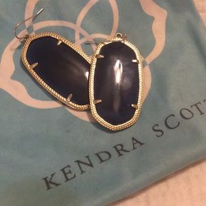 Kendra Scott navy Danielle earrings